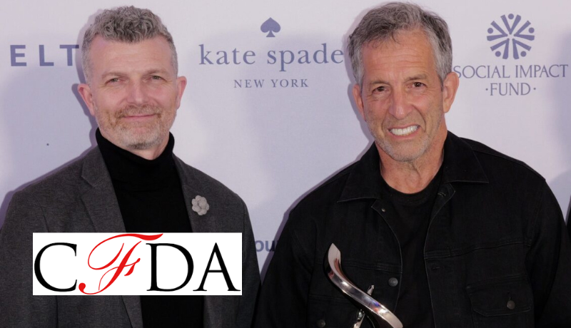 President Jason Schupbach and Kenneth Cole; CFDA logo
