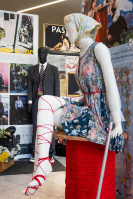 mannequins styled by students in the Fabric Styling program