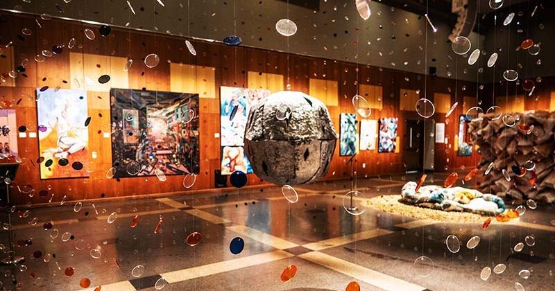 Installation view of the Fine Arts exhibition space