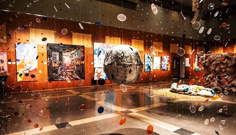 Installation view of the Fine Arts exhibition space