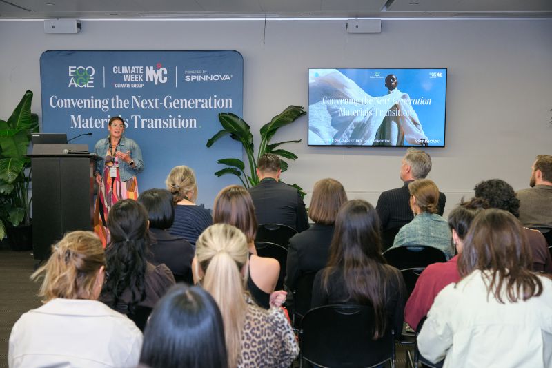 The audience and speakers at the the Eco Age event