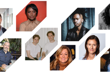 Collage of headshots from the series