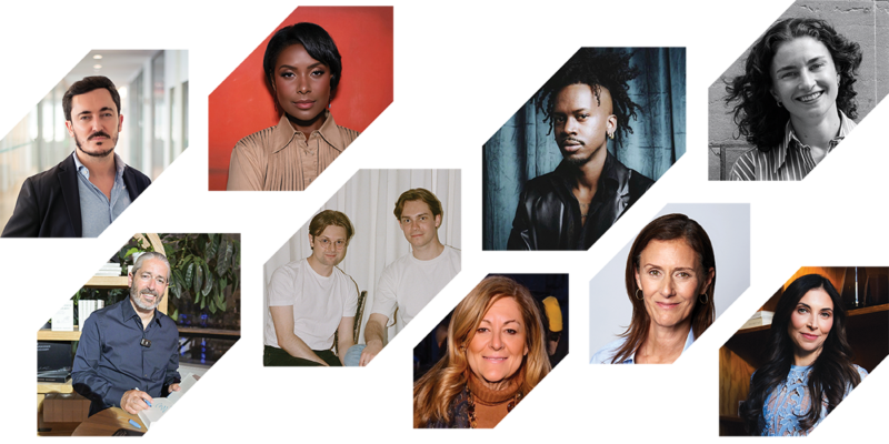 Collage of headshots from the series